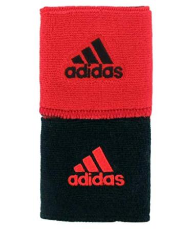adidas Interval Reversible Wristband Hi - Res Red/Black One Size