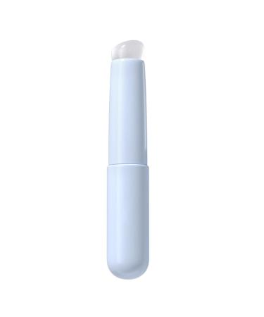 Silicone Lip Brush Soft Silicone Angled Round Head Lip Brushes Silicone Lip Applicator Reusable Lip Scrub Brush for Lipstick Lip Gloss Lip Balm Portable Multi Function Lipstick Applicator blue