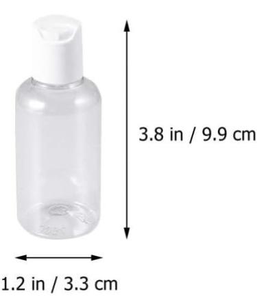Lurrose 20-Piece Travel Bottle Set | Empty 50ml Cosmetic Bottles for Shampoo Lotion & Toiletries | Perfect for Travel & Camping - Buy Online on GoSupps.com