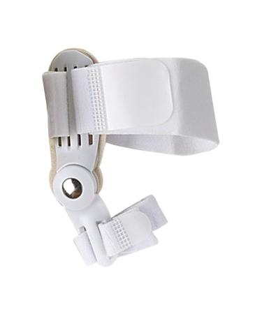 Feelsploh Big Bone Toe Bunion Splint Unisex relieves pain toe separator smooth iron with button rotatable adjustable for daily wearing wear -resistant for foot care (white) white