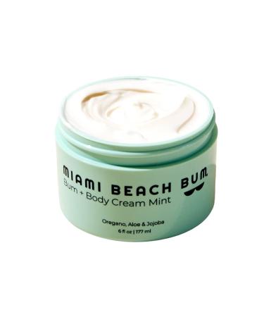 Miami Beach Bum  Bum + Body Cream  Daily Moisturizer For Total Skin Health  Body Acne Treatment  Razor Bumps  Keratosis Pilaris  Ingrown Hairs  Sunburns  Blemishes  After Sun Lotion - Mint  6oz  Mint 6 Ounce (Pack of 1)