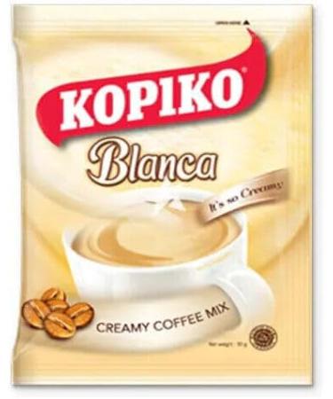 Kopiko Blanca Creamy Mix Instant White Coffee 300g (3 Packs 30 Sachets) HALAL - Buy Online on GoSupps.com
