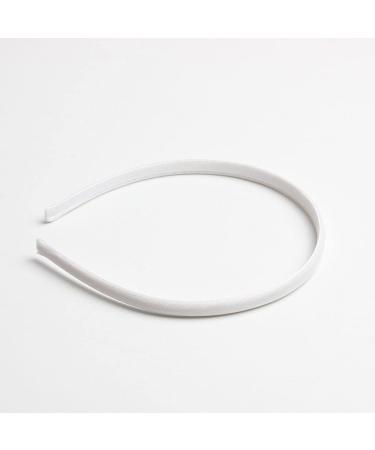 Fenteer Set of 10 Satin Headbands - Elegant Hair Jewelry for DIY Crafts - Silk Ribbon Hair Accessories in White - Buy Online on GoSupps.com