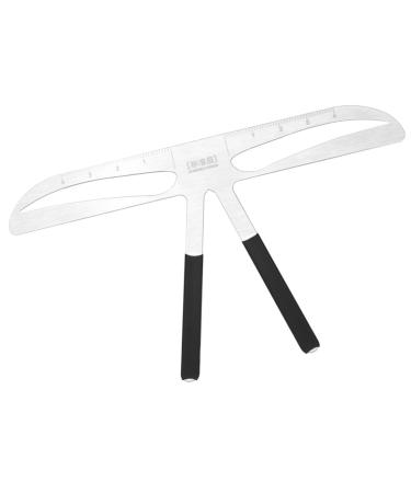Didiseaon Bubble Leveler Eyebrow Marker Stainless Tattoos Eyebrow Ruler Position Ruler Triangle Eyebrow Marks