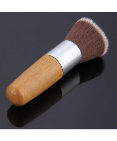 Environmental Flat Buffer Bamboo Foundation Powder Brush Makeup Cosmetic Tool - Buy Online on GoSupps.com