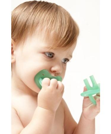 Molar Muncher Infant Baby Toddler Hands Free Teether by eZtotZ - Non Toxic Soothing Silicone - BPA Free - Made in USA - Soothes Entire Gum Line For 6 Months+ Teething