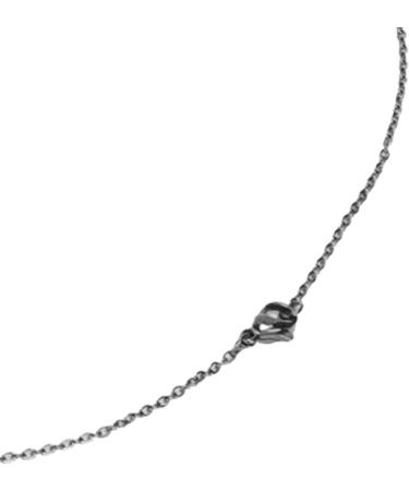 Breathing Necklace for Stress Relief | Fashionable Stainless Steel Anxiety Necklace | Relaxation & Meditation (Black) - Buy Online on GoSupps.com
