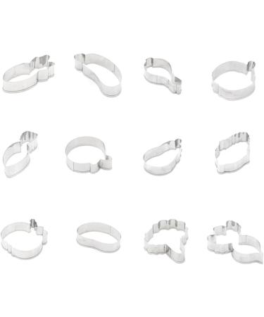 TOPBATHY 36 Pcs Cake Crackers Cookies Vegetable Cookie Cutters Fondant Cutters Biscuit Modeling Mold A - Buy Online on GoSupps.com