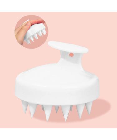 Soft Silicone Scalp Massage Device & Shampoo Brush | Head Massager for Hair Care & Relaxation (White) - International Shipping Available - Buy Online on GoSupps.com