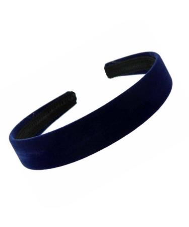 Arranview Jewellery Navy blue velvet padded headband alice hair band