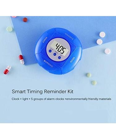 Pill Box Timer Winnes Pill Box with Alarm 4 Grids 5 Alarm Clocks Portable Travel Storage Mini Tablet Box (4 Grids) 4 Grille - Buy Online on GoSupps.com