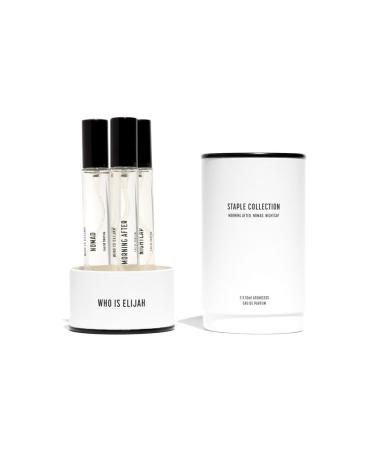 The Staple Collection Trio Perfume Unisex Eau de Parfum for Men & Women Travel Fragrance Set with Morning After Nomad & Nightcap Gifts for Women & Men Unisex Cologne 0.3 Fl Oz x 3