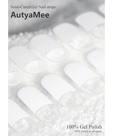 Buy UV Gel Nail Film - 20 Thin Polish Strips + File & Skin Sticks | UVNails White French Line - International Shipping Available - Buy Online on GoSupps.com