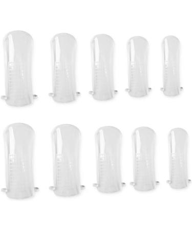 Polygel Nail Forms Acrylic Nail Extension Forms Full Cover Nail Tips False Clear Nail Tips with Scale Dual Forms for Polygel 100PCS/Set - Buy Online on GoSupps.com