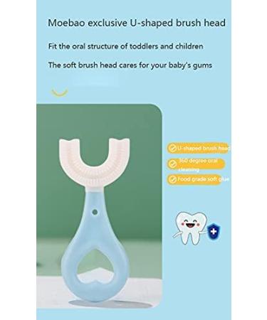 2-Piece Children's U-Shaped Toothbrush Set | Soft Manual Training Toothbrush for Kids 2-6 Years | 360 Oral Cleaning Design | Toddler & Child-Friendly - Buy Online on GoSupps.com