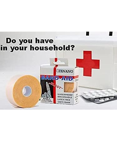 Czenano Fingertip, Knuckle, Toe Bandages - Latex Free, Elastic Bandaid for Cracked Fingers - Beige (1.57x118) - Buy Online on GoSupps.com