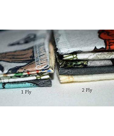 Set of 5 Dinosaur Printed 2 Ply Flannel Cloth Wipes - 8x8 Inches - Buy Online on GoSupps.com