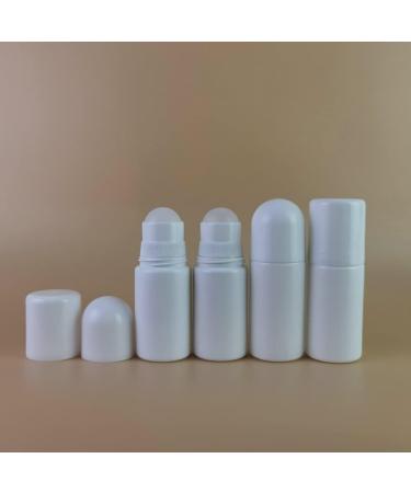 Jihuoo 4-Pack 30ml Refillable Plastic Roller Bottles for Aromatherapy | Empty Roll-On Bottles with Round Coverage - Buy Online on GoSupps.com