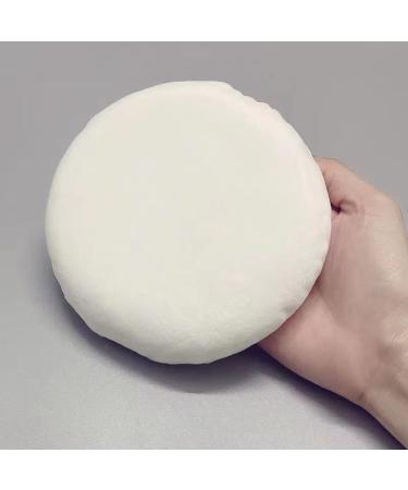 Ultra Soft Large Powder Puff | 5.1 Inch Velour Body Puff | Washable Fluffy with Ribbon Perfect for All Skin Types - Buy Online on GoSupps.com