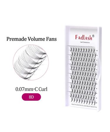 Shop 8D 0.07mm C Curl 13mm Volume Eyelash Extensions - Premium Artificial Lashes for Stunning Volume - Buy Online on GoSupps.com