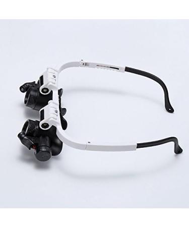 TAMOSH 8X 15x 23x Double Eye Loupe Wearing Repair Jeweler Watch Clock Magnifier Illuminated Magnifying Glass with LED Light - Buy Online on GoSupps.com
