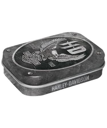 Nostalgic-Art Retro Pillendose 4 x 6 x 1.6 cm Harley-Davidson-Metal Eagle-Gift idea for bikers with peppermint drages vintage design - Buy Online on GoSupps.com