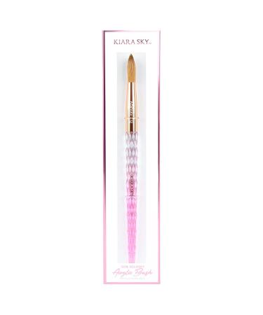 Kiara Sky Pink Crystal Acrylic Kolinsky Nail Brush (12)