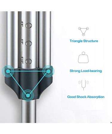 Crutches for Adults Underarm Adjustable Aluminum Crutches for Adults Underarm Crutches Medical Crutches Maximum Load-Bearing 300lbs Great for Travel or Work Independence A L. - Buy Online on GoSupps.com