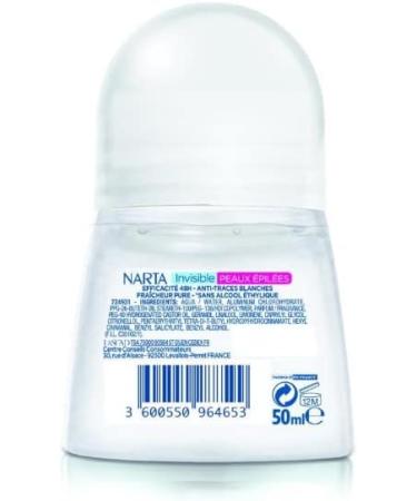 NARTA - Women's Roll-on Deodorant for Epileated Skin 48H 50Ml - Pack of 4 - Buy Online on GoSupps.com