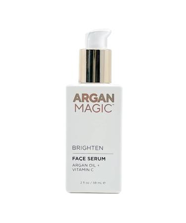 Argan Magic Brighten Face Serum - Vitamin C & Argan Oil for Hydration Dark Spot Reduction Fine Lines & Wrinkles (2 oz) - International Shipping Available - Buy Online on GoSupps.com