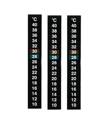 CENPEK 3Pcs Thermometer Strip Aquarium Fish Thermometer Temperature Sticker Digital Dual Scale - Buy Online on GoSupps.com