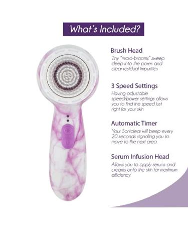 Michael Todd Beauty Soniclear Petite Facial Cleansing Brush System - 3-Speed Exfoliating Face Brush - Buy Online on GoSupps.com