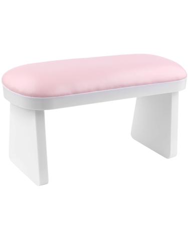 Nail Arm Rest for Acrylic Nail, Kalolary Professional Leather Manicure Hand Rest Cushion, Nail Arm Rest Stand for Nail Technician Nail Art Salon (Pink)