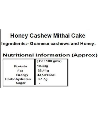 Ghasitaram Gifts Rakhi Gifts for Brothers Honey Cashew Mithai Cake with Pearl Beads Rakhis Honey Cashew Mithai Cake with Cap - Buy Online on GoSupps.com