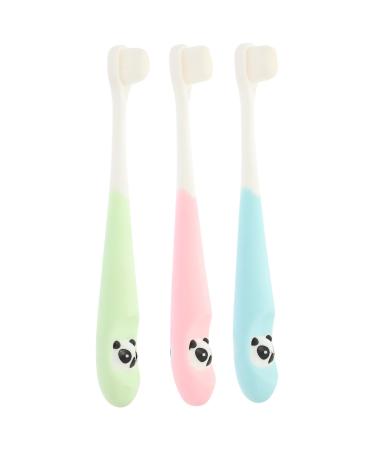 Foytoki 3 pieces children travel toothbrush children accessories toddler toothbrush old 3 12 children's accessories ergonomic toothbrush children's toothbrush manual toothbrush toddler