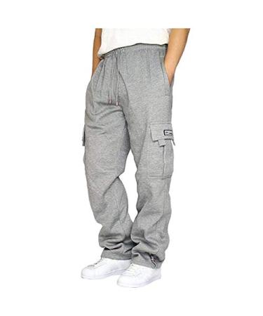 Work Pants for Women Construction Plus Size Sweatpants Elastic Middle Waisted Trousers Solid Straight Leg Clothes 5X-Large Gray