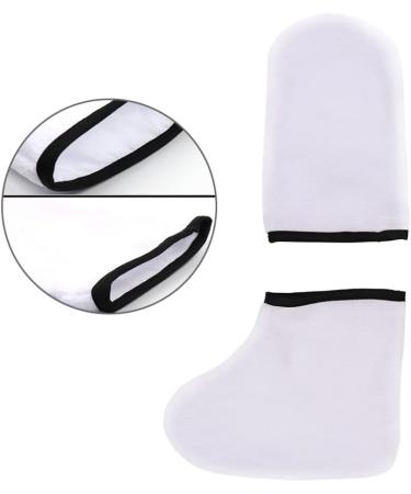 Paraffin Wax Gloves Hand Foot Care Exfoliating Covers Paraffin Wax Protection Retain Heat Hand Foot Care Gloves Set for Removing Dead Skin hand moisturizer gloves - Buy Online on GoSupps.com