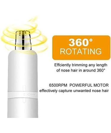 Painless Ear Nose Hair Removal Clipper - Dual Edge Battery-Operated Water Resistant - Unisex Grooming Tool for Men & Women - Buy Online on GoSupps.com