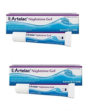 2 x Artelac Nighttime Gel 10g - Deep Night Hydration for Persistent Eye Dryness