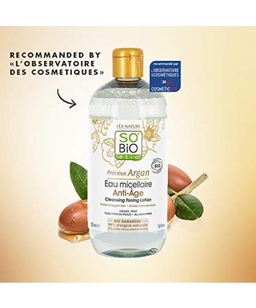 SOBiO tic Precieux Argan Cleansing Toning Lotion 500ml - Organic Cosmebio Skincare | International Shipping - Buy Online on GoSupps.com