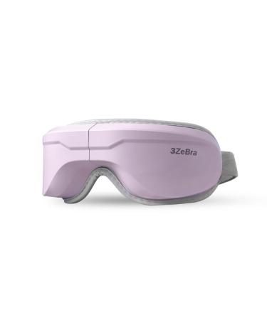 Hot Compress Massage Eye Mask Lightweight Bluetooth Music Wireless Eye Massager with Heat and Vibration Airbag Kneading for Strain Relief Purple