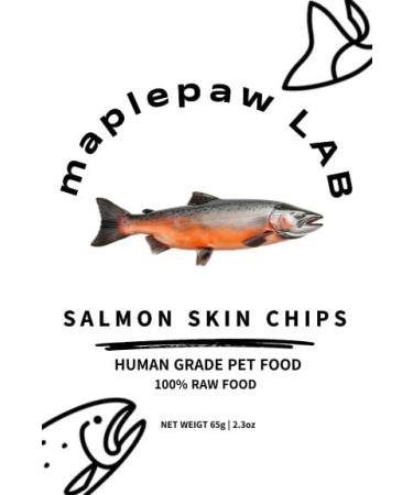 maplepaw Salmon Skin Chips Treat Pet Dog Cat