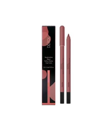 Kusslippe Lip Liner  Matte Lip Liner Pen  Long Lasting Smooth and Soft Creamy Color Lip Liner Crayon With Sparppens 0.02 Oz (07Darjeeling)