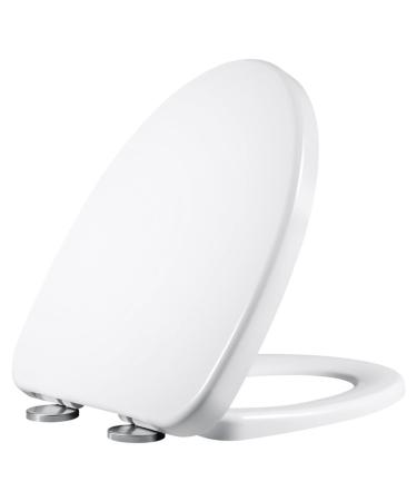 Elongated Toilet Seat Slow Close Toilet Seat with Easy Clean & Adjustable Hinges Durable Urea Formaldehyde Toilet Seat Elongated Little Surprise