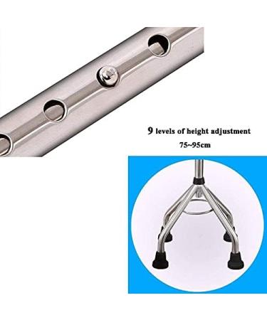 Canes Four-Legged Walking Stick Non-Slip Elderly Medical Crutch with Walking Stick Lightweight Multifunctional Adjustable Aluminum Alloy Walking Aid - Buy Online on GoSupps.com