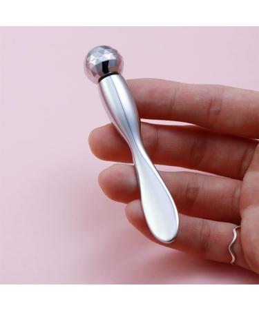 Diamond Eye Cream Massager & Applicator | Double-Headed Silver Tool for Optimal Eye Care - Buy Online on GoSupps.com