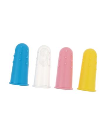 Tovinanna 12th toothbrush made of silicone toothbrush for children children's toothbrush children's tooth cleaning tool finger brush made of silicone infant toothbrush -fingerbrush care