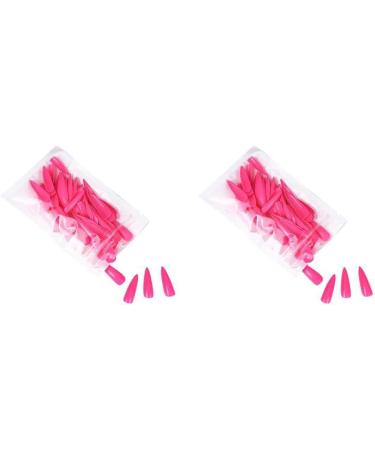 2 Set of 1 Set Press on Nails Almond Long Artificial Fingernails Water Drop Style Stick Full Coverage Art Decals Manicure Kit - Buy Online on GoSupps.com