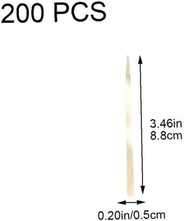 Buy Liper Eyebrows Wax Sticks - 200 Pcs Wood Applicators for Hair Removal & Tattooing | Best Quality Spatulas - Buy Online on GoSupps.com