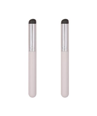 Silicone Lip Brush - 2 Silicone Concealer Brushes | Multifunctional Silicone Lip & Concealer Makeup Brushes | Portable Silicone Lip Balm Applicator for Lipstick Concealer